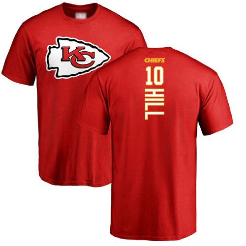 Men Kansas City Chiefs #10 Hill Tyreek Red Backer T-Shirt->kansas city chiefs->NFL Jersey